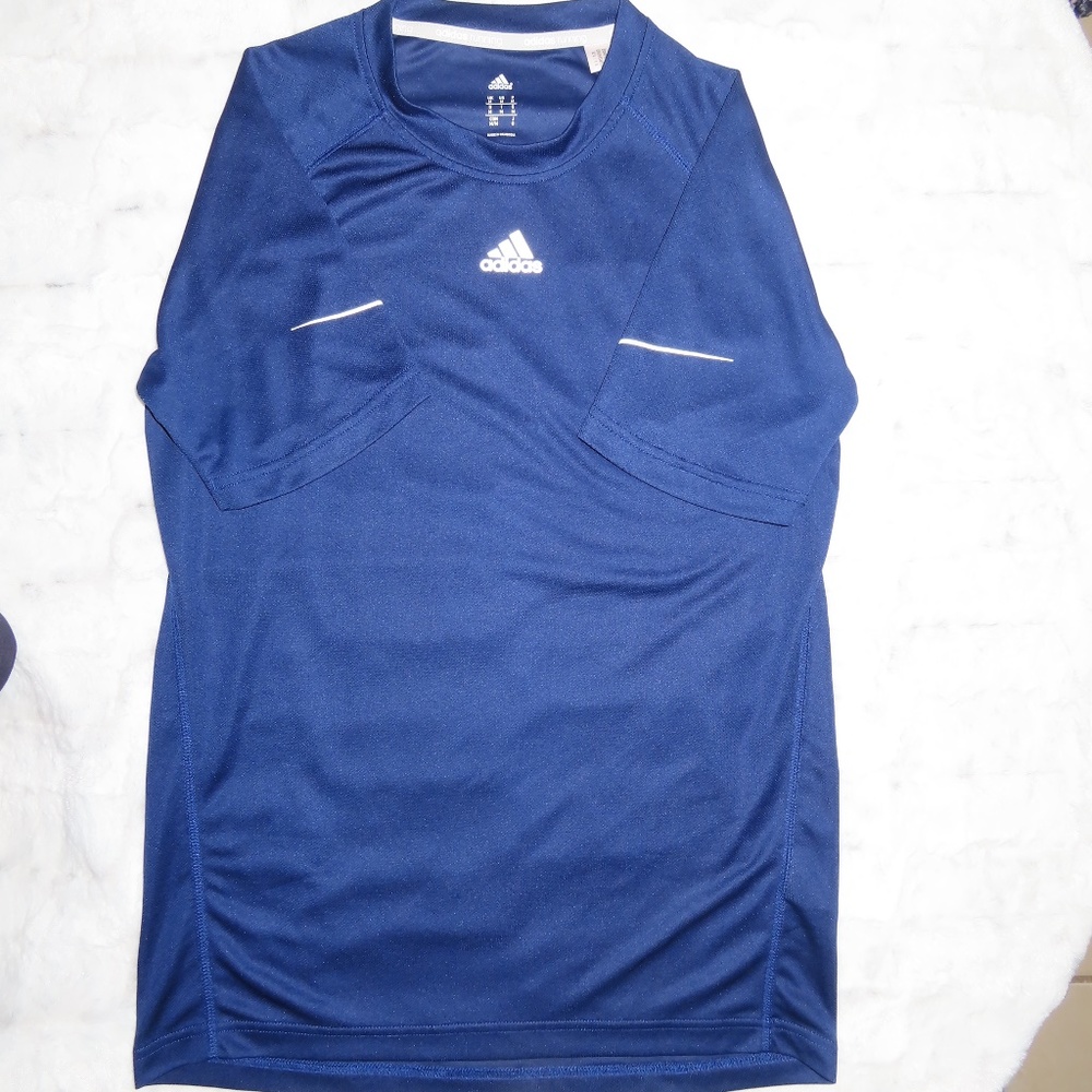 adidas -  MENS SIZE MEDIUM ACTIVEWEAR SHIRT BLUE